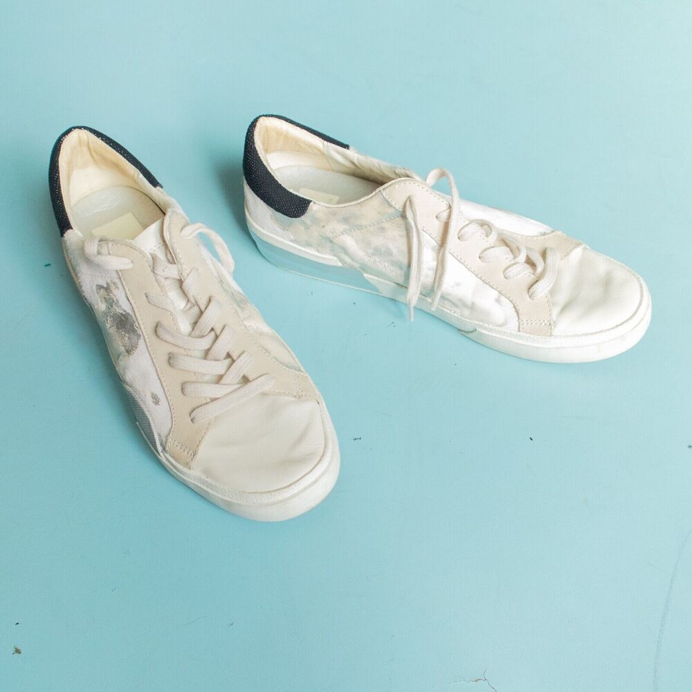 Dolce Vita Zina Lace Up Mixed Print Low Ankle Sneaker Size 8.5 Streetwear
